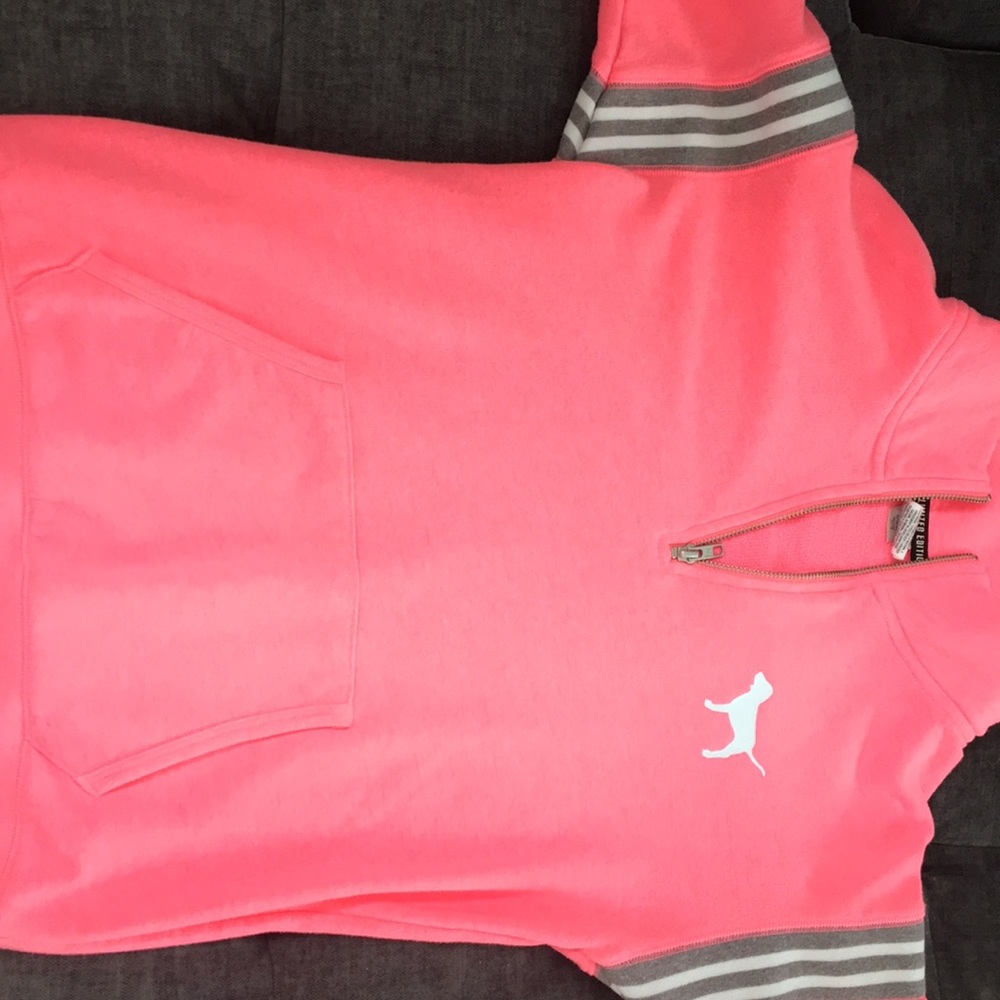 PINK LIMITED EDITION TURTLE NECK SWEATSHIRT